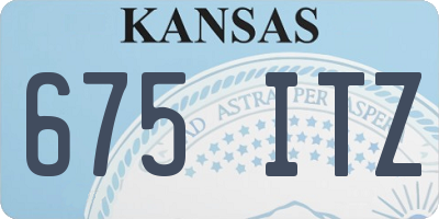 KS license plate 675ITZ