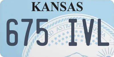KS license plate 675IVL