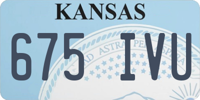KS license plate 675IVU