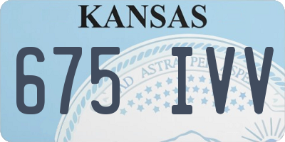 KS license plate 675IVV