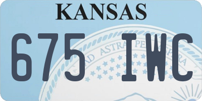 KS license plate 675IWC