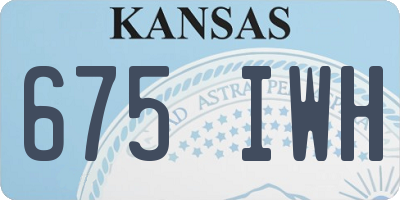 KS license plate 675IWH