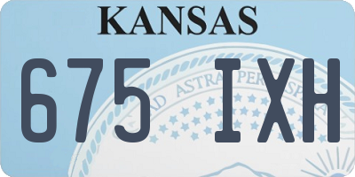 KS license plate 675IXH