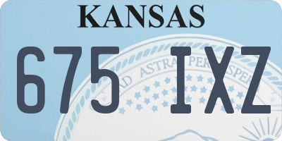 KS license plate 675IXZ
