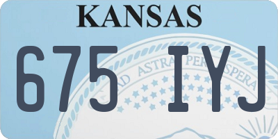 KS license plate 675IYJ