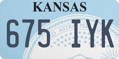 KS license plate 675IYK
