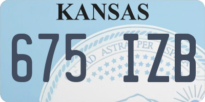 KS license plate 675IZB