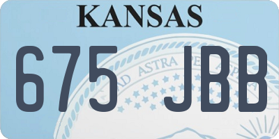 KS license plate 675JBB