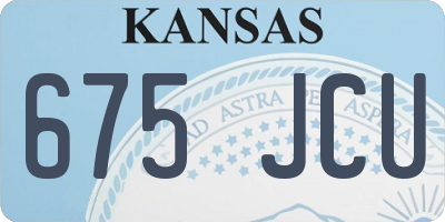 KS license plate 675JCU