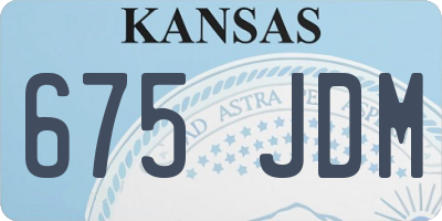 KS license plate 675JDM
