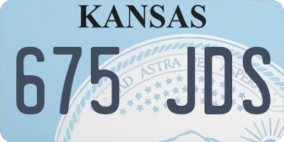 KS license plate 675JDS