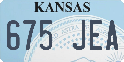 KS license plate 675JEA