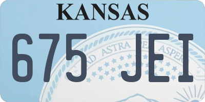 KS license plate 675JEI