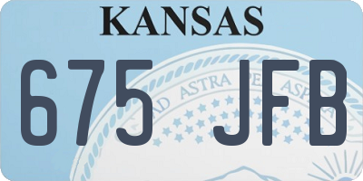KS license plate 675JFB
