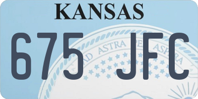 KS license plate 675JFC