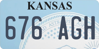 KS license plate 676AGH