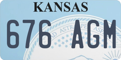 KS license plate 676AGM