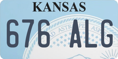 KS license plate 676ALG