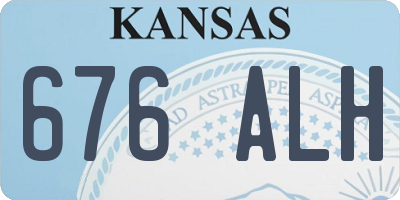 KS license plate 676ALH
