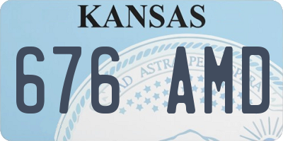 KS license plate 676AMD