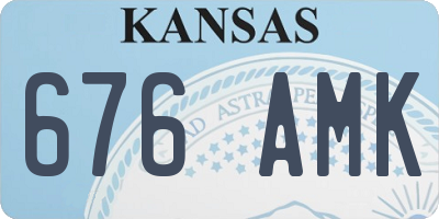 KS license plate 676AMK