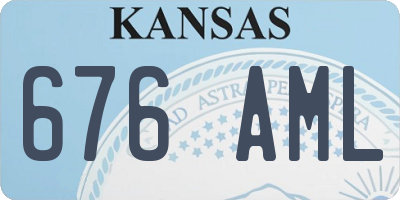 KS license plate 676AML