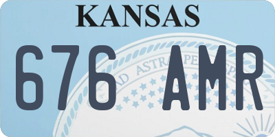KS license plate 676AMR