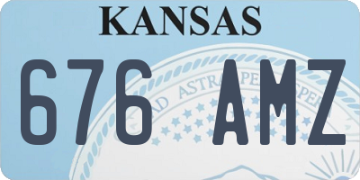 KS license plate 676AMZ