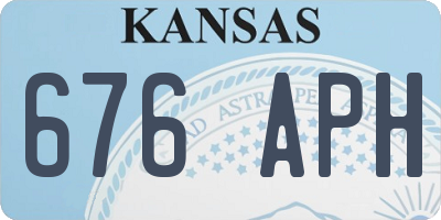 KS license plate 676APH