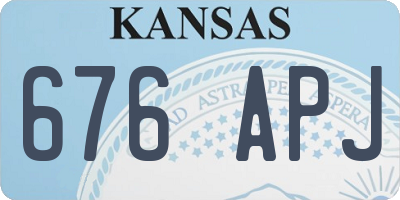 KS license plate 676APJ