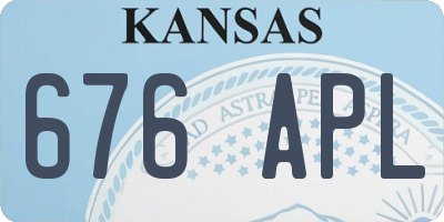 KS license plate 676APL