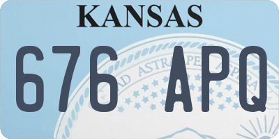 KS license plate 676APQ