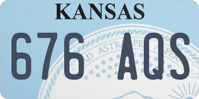 KS license plate 676AQS