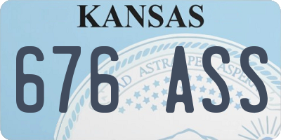 KS license plate 676ASS