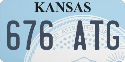 KS license plate 676ATG