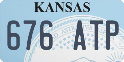 KS license plate 676ATP