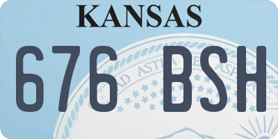 KS license plate 676BSH