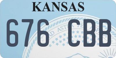 KS license plate 676CBB