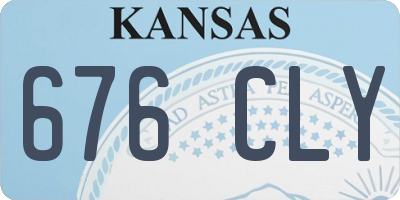 KS license plate 676CLY