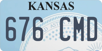 KS license plate 676CMD
