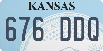 KS license plate 676DDQ