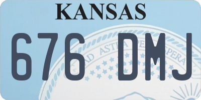 KS license plate 676DMJ