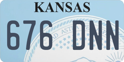 KS license plate 676DNN