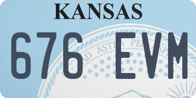 KS license plate 676EVM