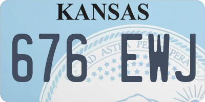 KS license plate 676EWJ
