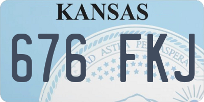 KS license plate 676FKJ