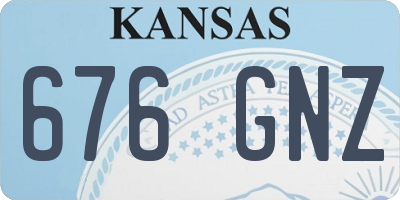 KS license plate 676GNZ