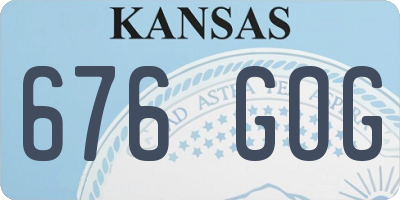 KS license plate 676GOG