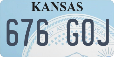 KS license plate 676GOJ