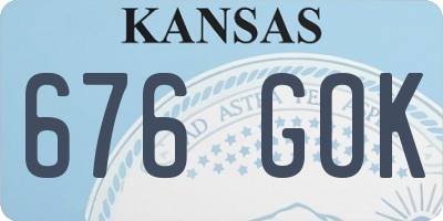 KS license plate 676GOK